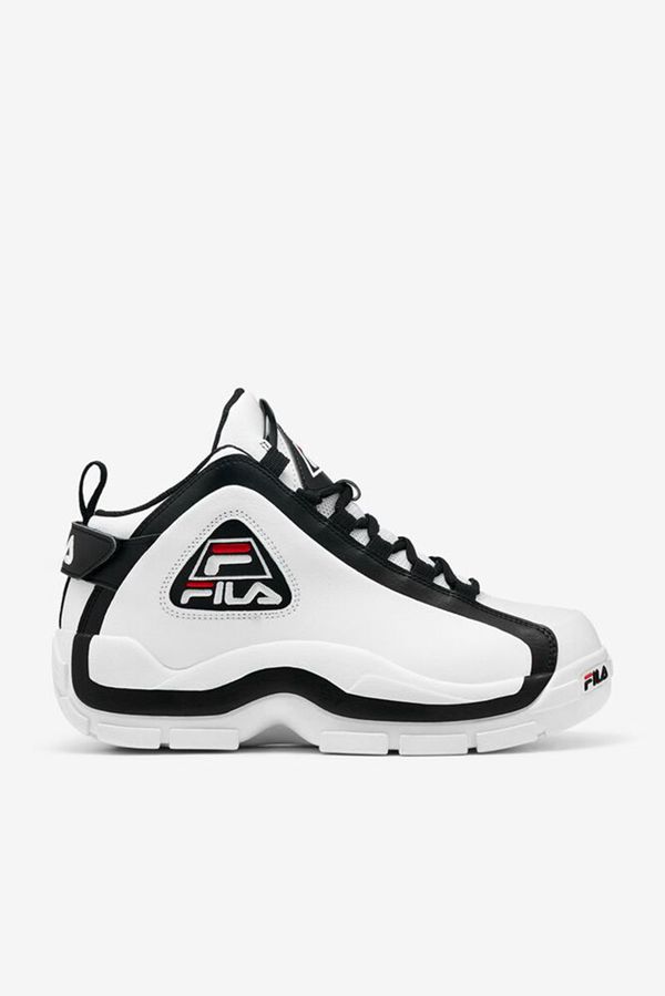 Fila Grant Hill 2 Men's Sneakers - White/Black/Red,NZ 859-57428